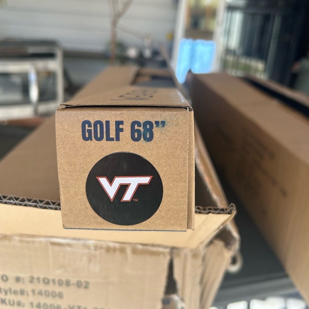 New Weatherman Virginia Tech 68” Golf Umbrella - Picture 5 of 5